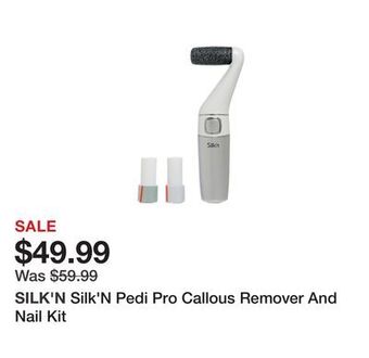TSC Stores Silk'n pedi pro callous remover and nail kit offer