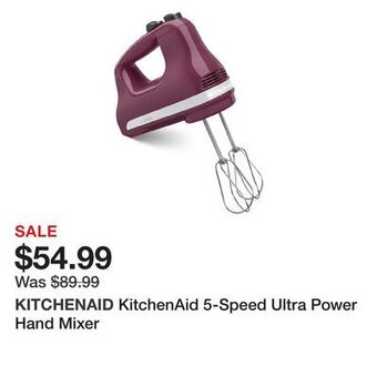 TSC Stores Kitchenaid 5-speed ultra power hand mixer offer