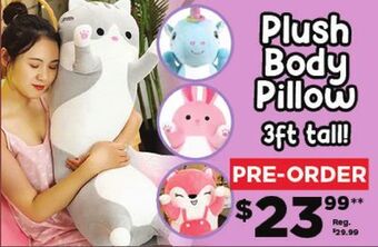 Showcase Plush body pillow 3ft tall! offer