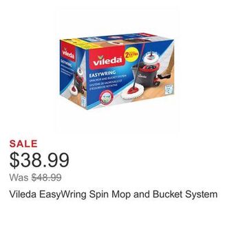 Costco Vileda easywring spin mop and bucket system offer