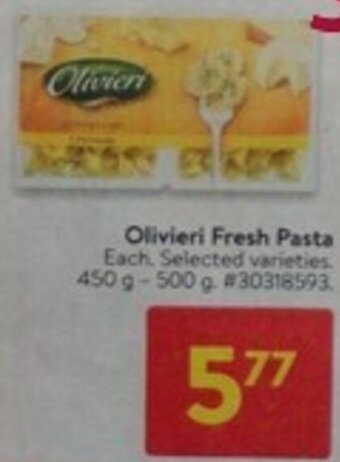 Walmart Olivieri Fresh Pasta offer