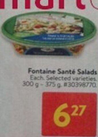 Walmart Fontaine Santé Salads offer