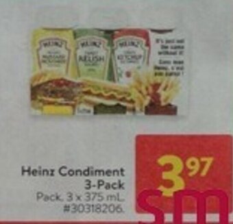 Walmart Heinz Condiment 3-Pack offer