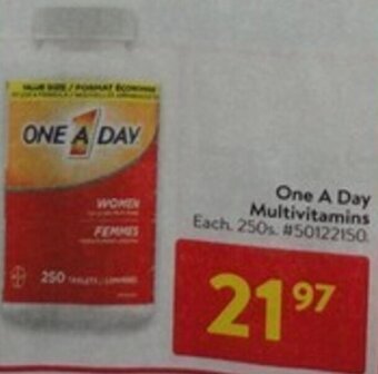 Walmart One A Day Multivitamins offer