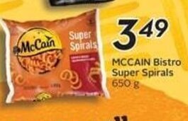 Sobeys MCCAIN Bistro Super Spirals 650 g offer