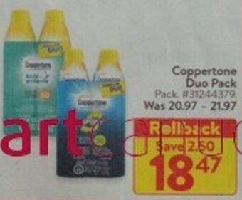 Walmart Coppertone Duo Pack offer