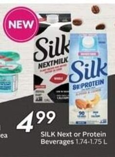 Sobeys SILK Next or Protein Beverages 1.74-1.75 L offer