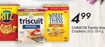 Sobeys CHRISTIE Family Size Crackers 350-354 g offer