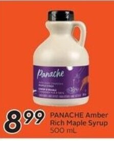 Sobeys PANACHE Amber Rich Maple Syrup 500 mL offer