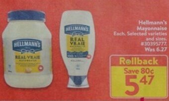 Walmart Hellmann's Mayonnaise offer
