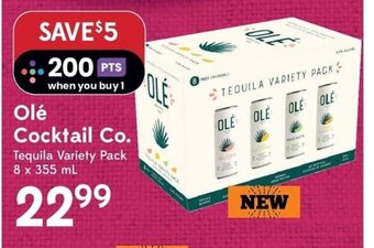 Sobeys Olé Cocktail Co. Tequila Variety Pack 8 x 355 mL offer
