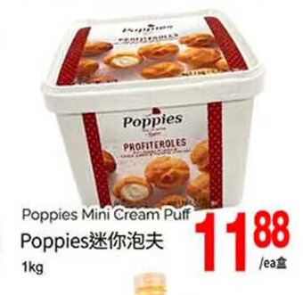 T&T Supermarket Poppies Mini Cream Puff 1kg offer