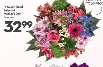 Longo's Premium hand selected mother's day bouquet offer