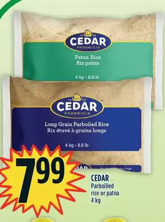 Marché Adonis Cedar parboiled rice or patna offer