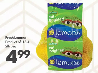 Longo's Fresh lemons offer