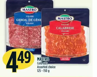 Marché Adonis Mastro cold cuts offer