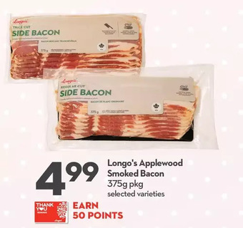 Longo's Longo's applewood smoked bacon offer