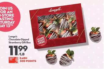 Longo's Longo's chocolate-dipped strawberry gift box offer