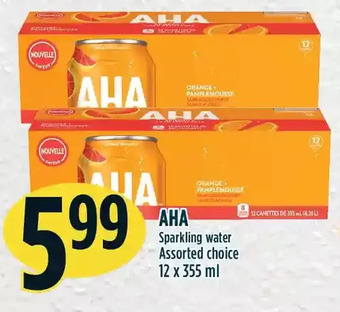 Marché Adonis Aha sparkling water offer