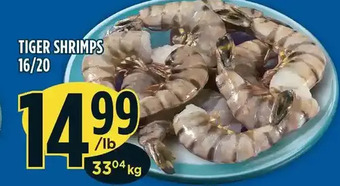 Marché Adonis Tiger shrimps offer