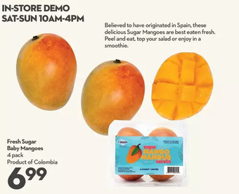 Longo's Fresh sugar baby mangoes offer