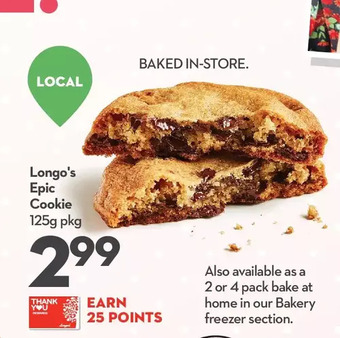 Longo's Longo's epic cookie offer