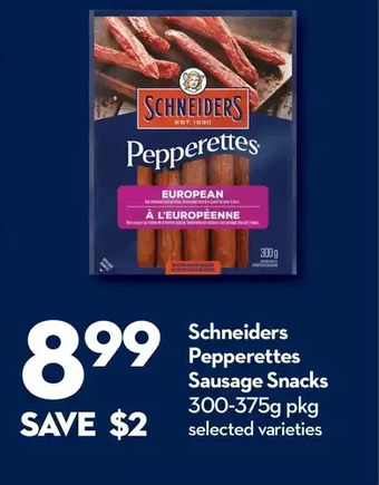 Longo's Schneiders pepperettes sausage snacks offer