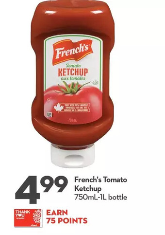 Longo's French's tomato ketchup offer