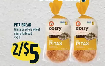 Marché Adonis Pita break white or whole wheat mini pita bread offer