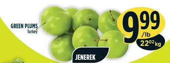 Marché Adonis Green plums offer