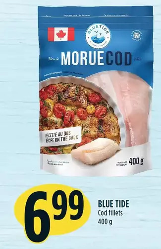 Marché Adonis Blue tide cod fillets offer