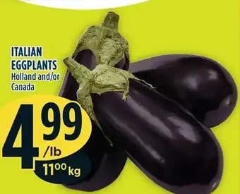 Marché Adonis Italian eggplants offer