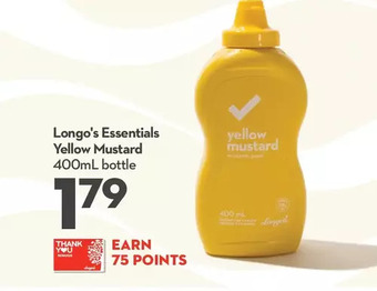 Longo's Longo's essentials yellow mustard offer
