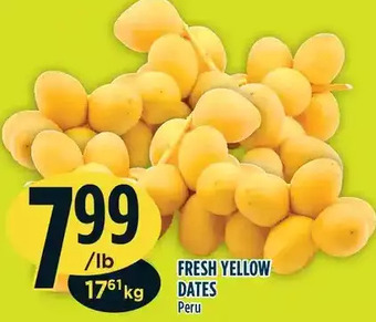 Marché Adonis Fresh yellow dates offer
