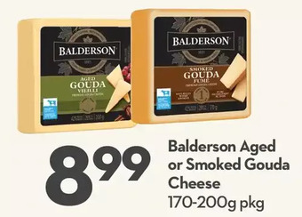 Longo's Balderson aged or smoked gouda cheese offer