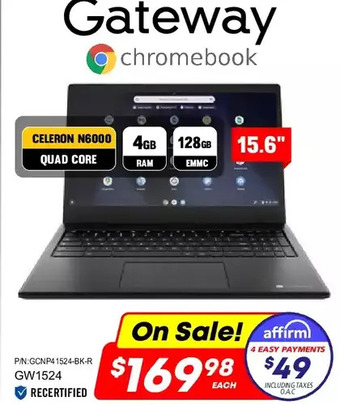 Factory Direct Gateway chromebook offer