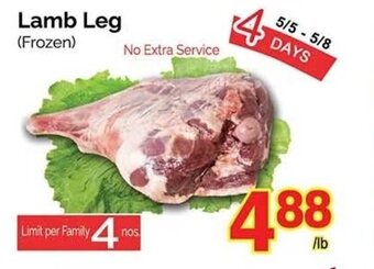 T&T Supermarket Lamb Leg offer