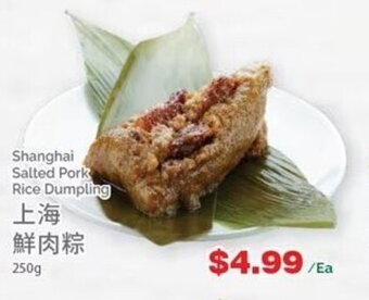 T&T Supermarket Shanghai Salted Pork Rice Dumpling 250g offer
