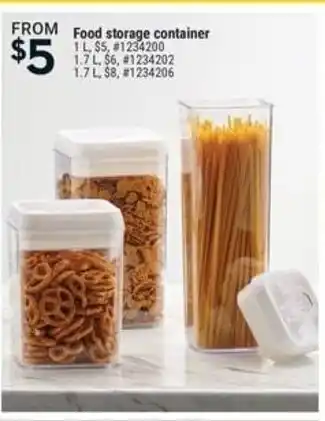 Giant Tiger Food storage container 1 L offer