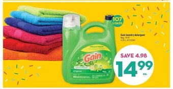 Giant Tiger Gain laundry detergent offer