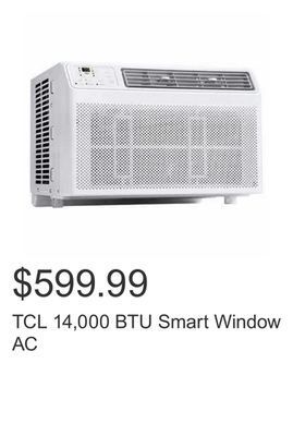 Costco Tcl 14,000 btu smart window ac offer