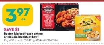 Giant Tiger Boston Market frozen entree offer