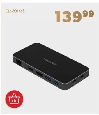 Shopper+ Vt400 - dual display usb-c docking station with power passthrough - visiontek offer