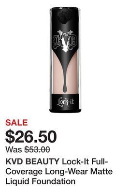 Sephora Lock-it full-coverage long-wear matte liquid foundation offer
