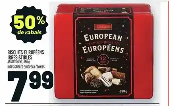 Metro BISCUITS EUROPÉENS IRRESISTIBLES 650g offer