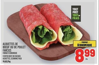 Metro ALOUETTES DE BOEUF OU DE POULET FARCIES offer