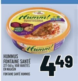 Metro HUMMUS FONTAINE SANTÉ 227-260 g offer