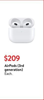 Walmart Airpods (3rd generation) offer