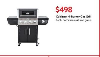Walmart Cuisinart 4-burner gas grill offer