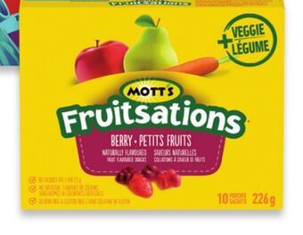 Walmart Mott's fruitsations offer